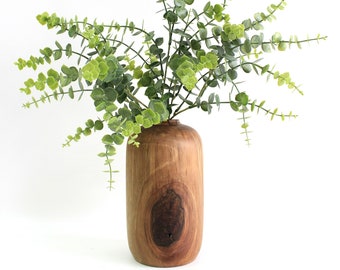 decorative table vase in rustic style,  abstract organic modern vase handmade