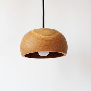 wood pendant light, small island farmhouse lighting, wooden lamp shade