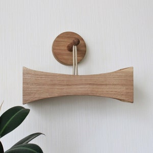 Adjustable Oak Plug-in Wall Sconce, Modern Foyer Lamp
