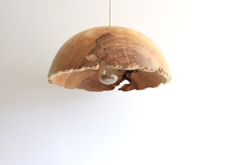 Wood pendant light large for kitchen island, rustic chandelier lighting for dining room image 4