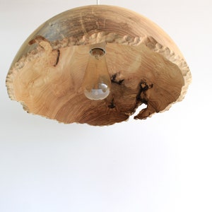 Wood pendant light large for kitchen island, rustic chandelier lighting for dining room image 8