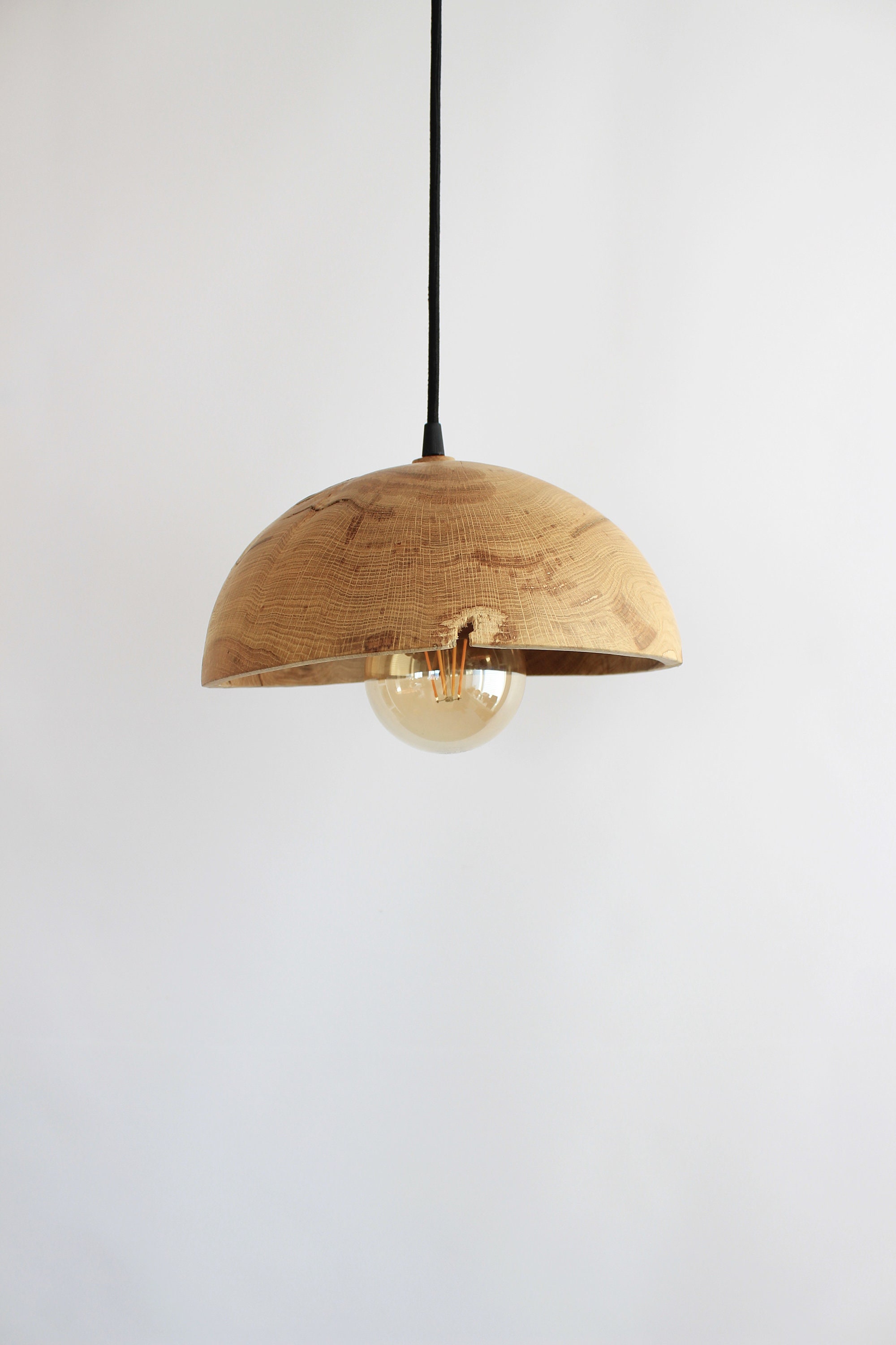 Pendelleuchte aus Holz für Badezimmer Deckenleuchte mit | Etsy