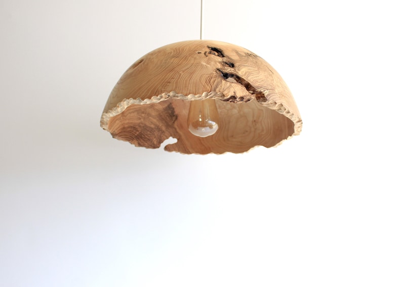 Wood pendant light large for kitchen island, rustic chandelier lighting for dining room image 7