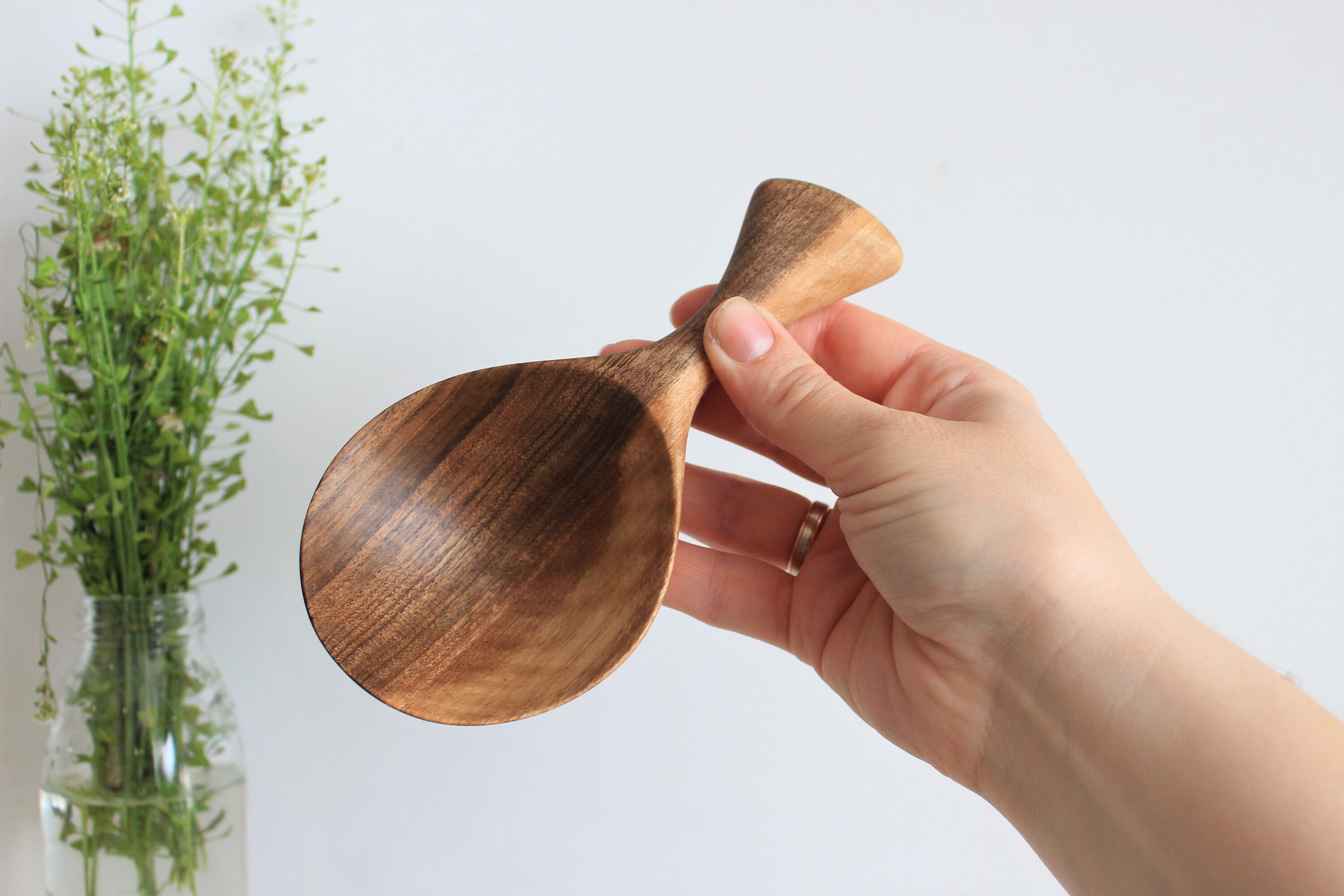 Measuring Wooden Coffee Scoop Kitchen Walnut Tea Scoop Etsy UK