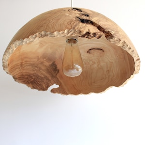 Wood pendant light large for kitchen island, rustic chandelier lighting for dining room image 2