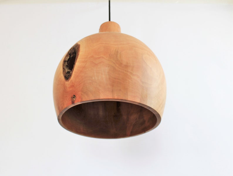 flush mount light, wood pendant light for dining room, terracotta ceiling, large plug in chandelier image 4