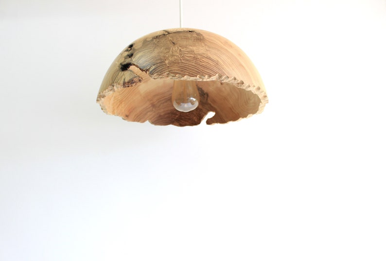 Wood pendant light large for kitchen island, rustic chandelier lighting for dining room image 9