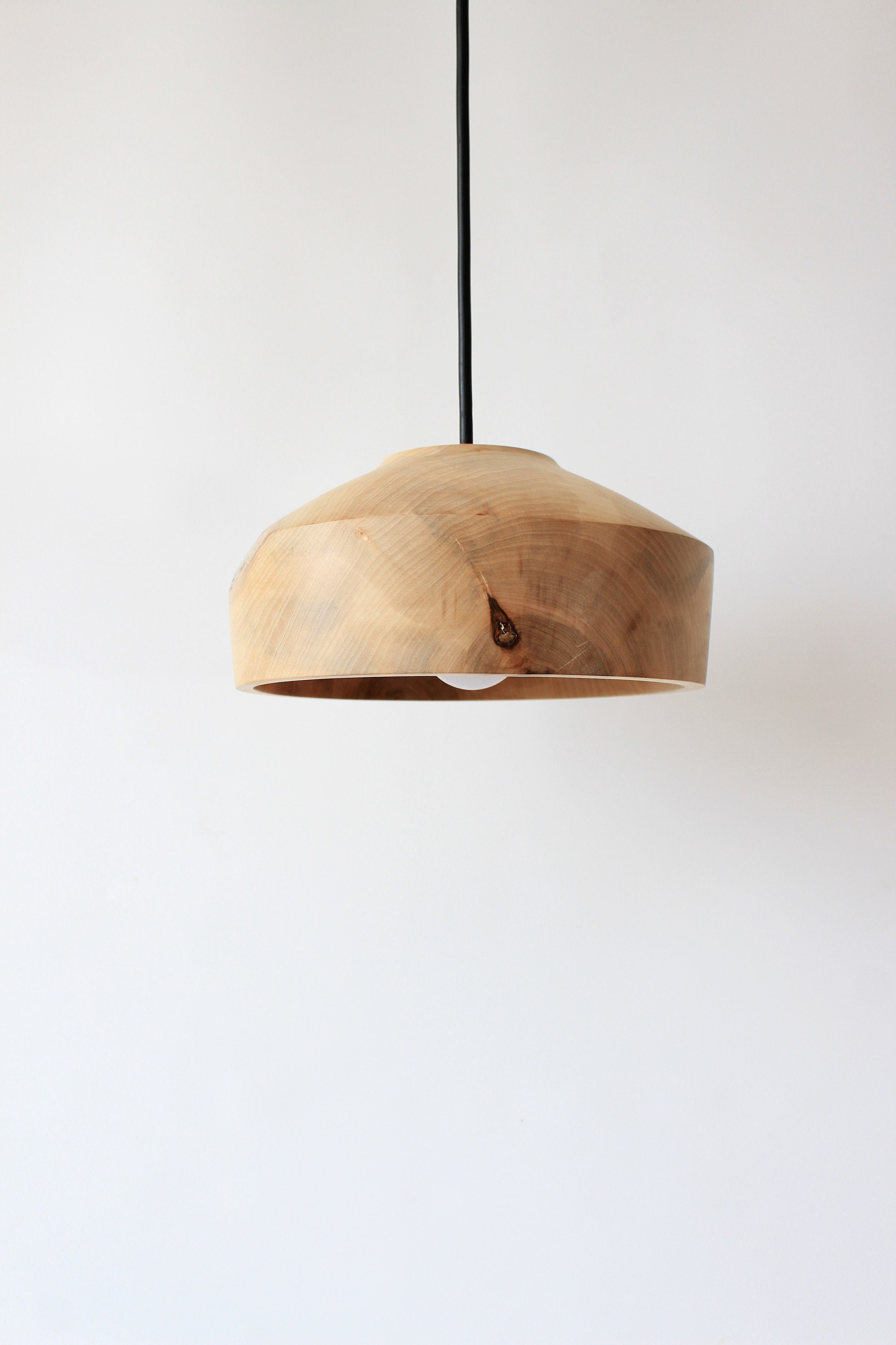 Wooden Bedside Lamp Handmade Suspension Lamd Rustic Etsy