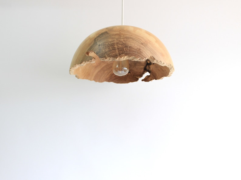 Wood pendant light large for kitchen island, rustic chandelier lighting for dining room image 3