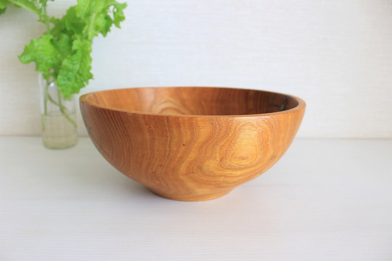 Decorative resin wooden bowl fruit farmhouse 5th anniversary Etsy