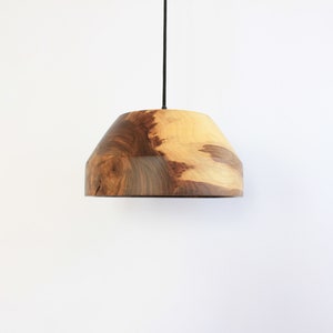 hanging modern pendant light, rustic flush mount lights, walnut chandelier lamp image 8