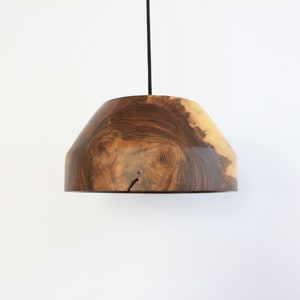 hanging modern pendant light, rustic flush mount lights, walnut chandelier lamp image 7