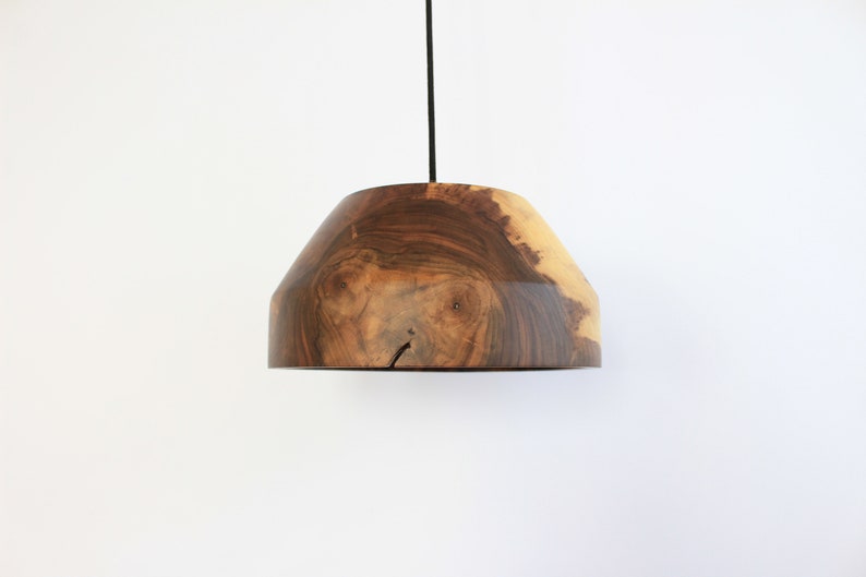 hanging modern pendant light, rustic flush mount lights, walnut chandelier lamp image 7