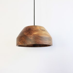 hanging modern pendant light, rustic flush mount lights, walnut chandelier lamp image 1