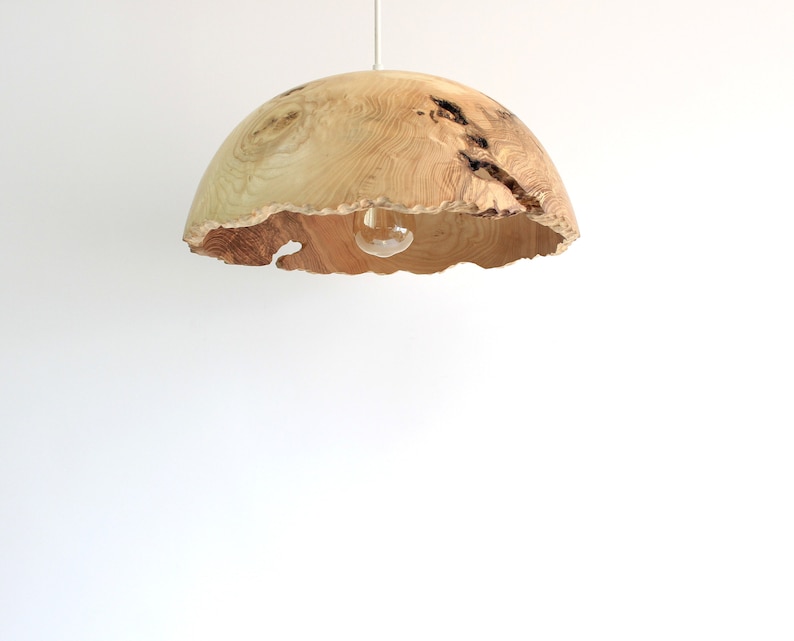 Wood pendant light large for kitchen island, rustic chandelier lighting for dining room image 1