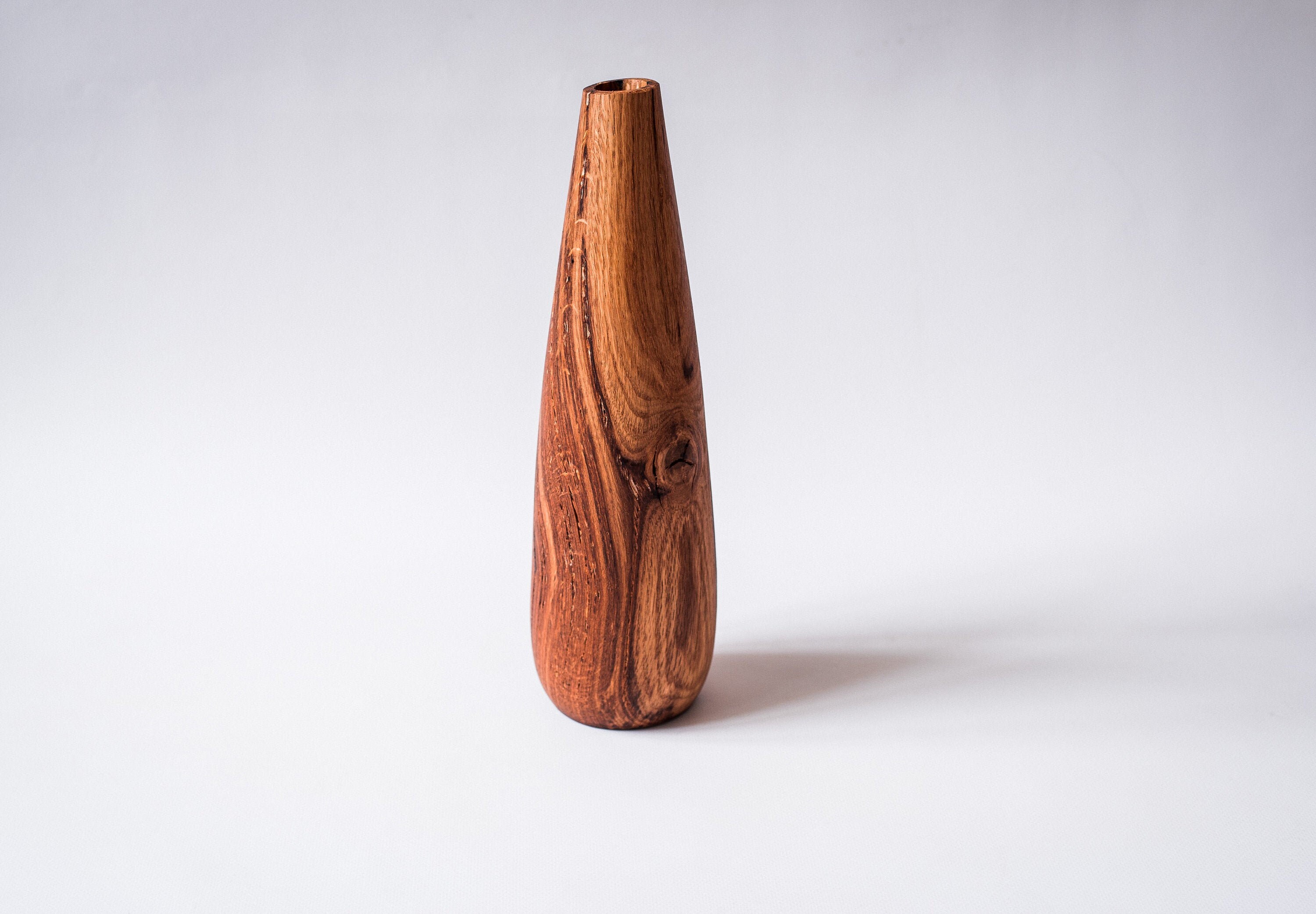 Tall wood vase rustic decorative floor vase handmade Etsy