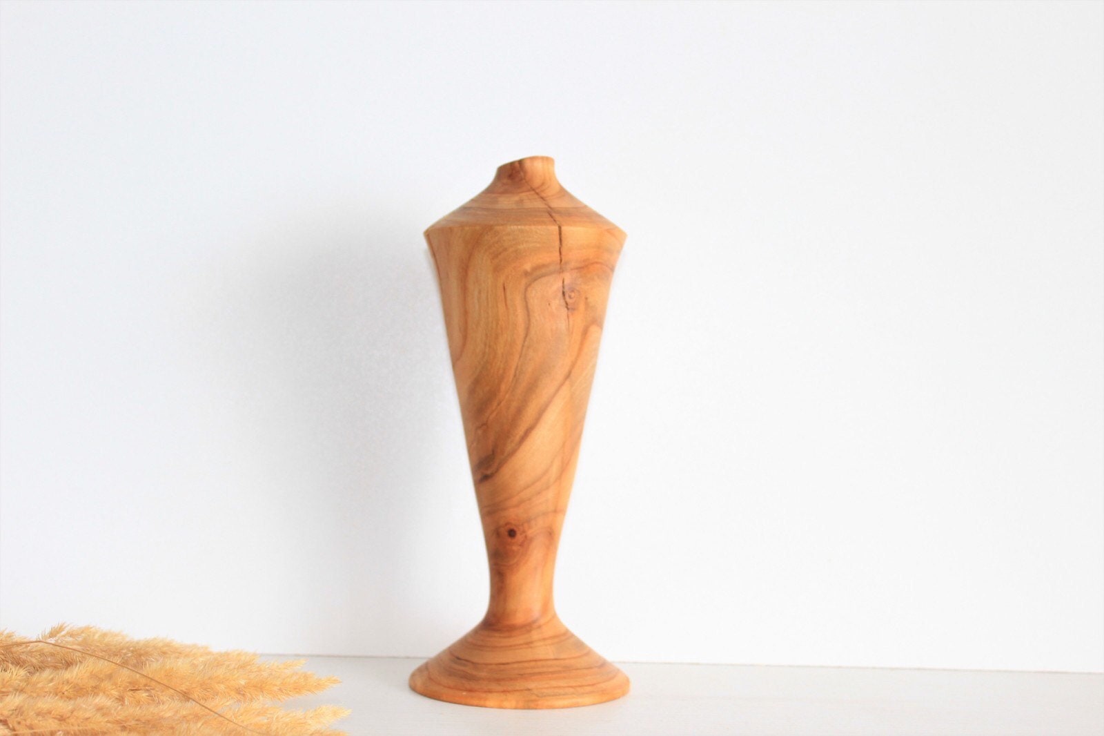 Rustic Wood Vase Turned Bud Vase 5th Anniversary Gift Etsy