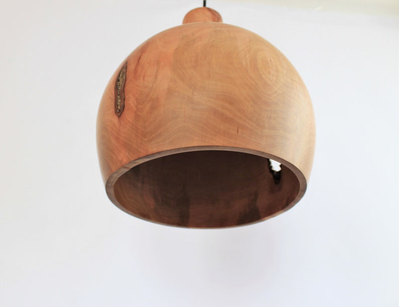 flush mount light, wood pendant light for dining room, terracotta ceiling, large plug in chandelier image 3