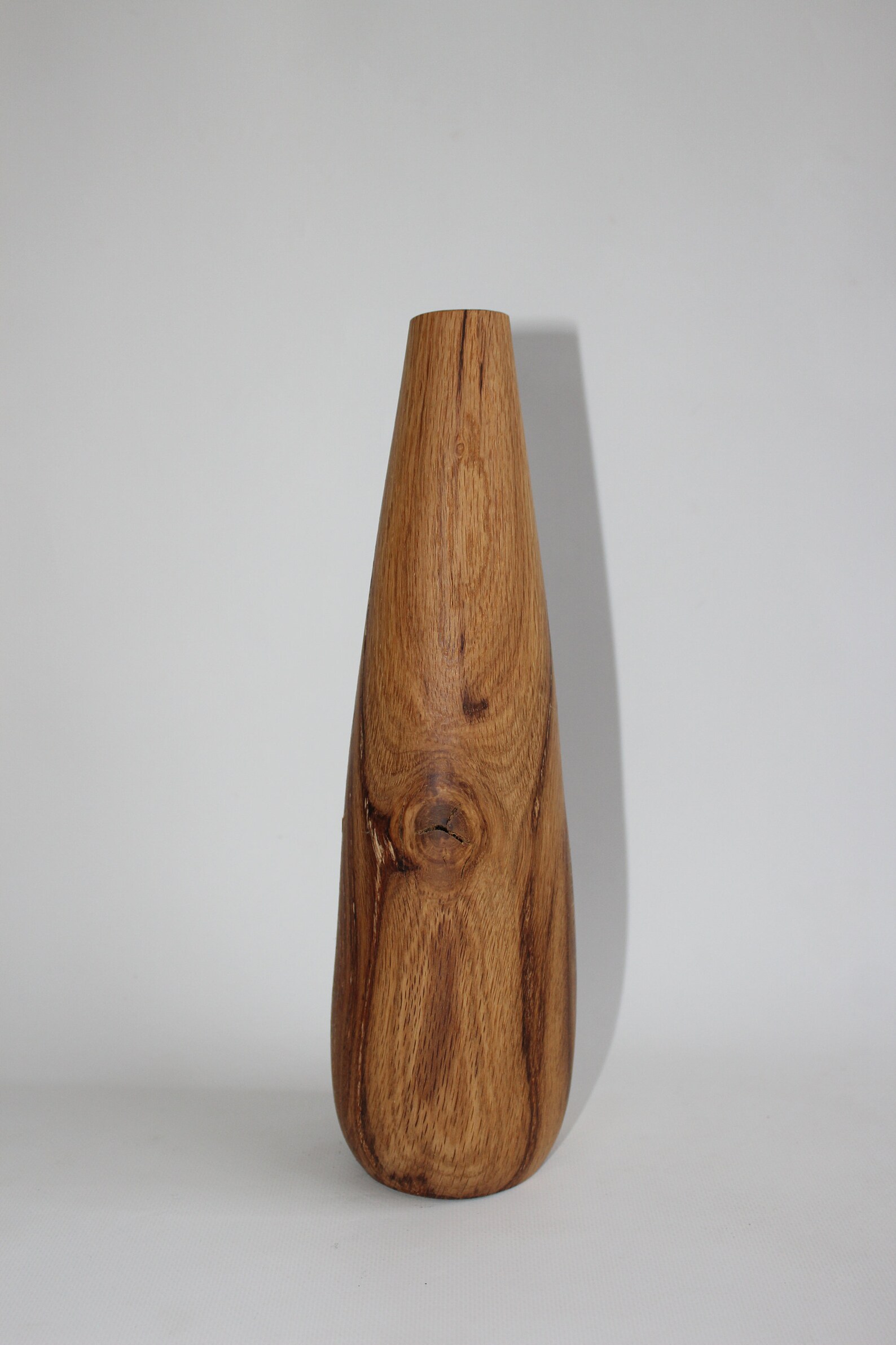 Tall wood vase rustic decorative floor vase handmade Etsy