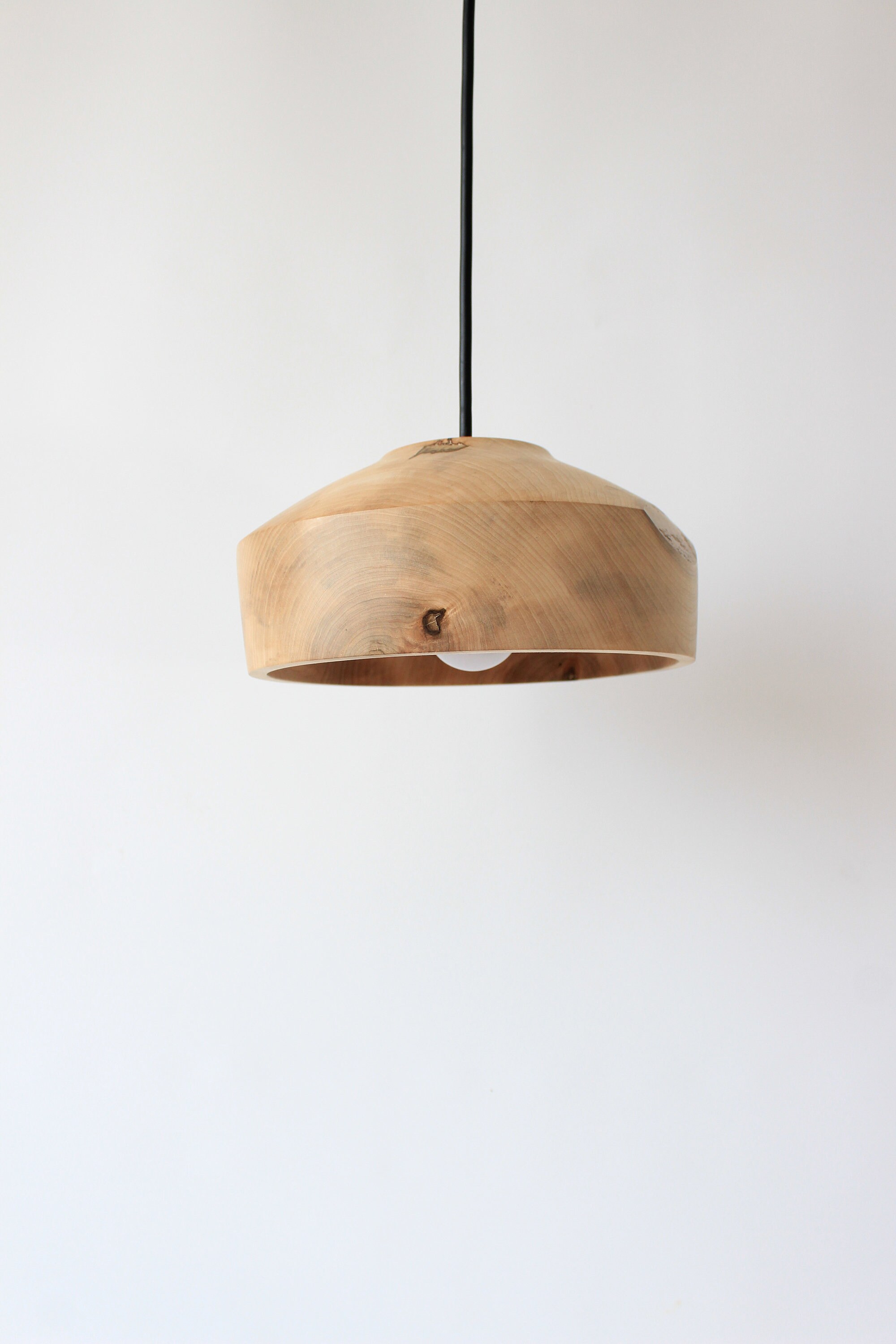 Wooden Bedside Lamp Handmade Suspension Lamd Rustic Etsy