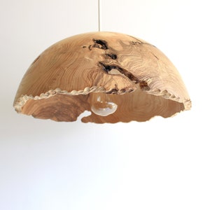Wood pendant light large for kitchen island, rustic chandelier lighting for dining room image 6