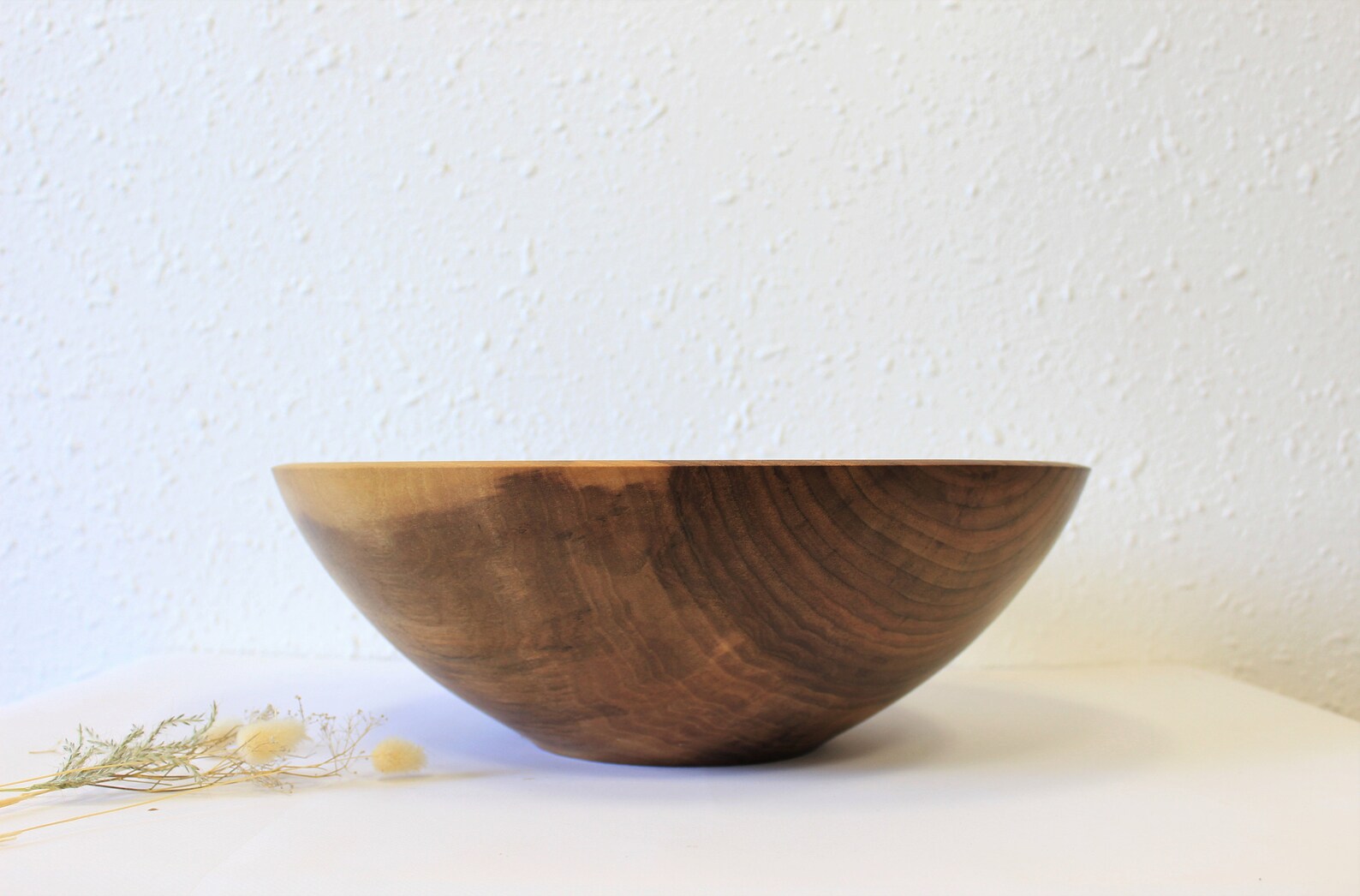 Extra large wooden mixing bowl walnut dough bowl round Etsy