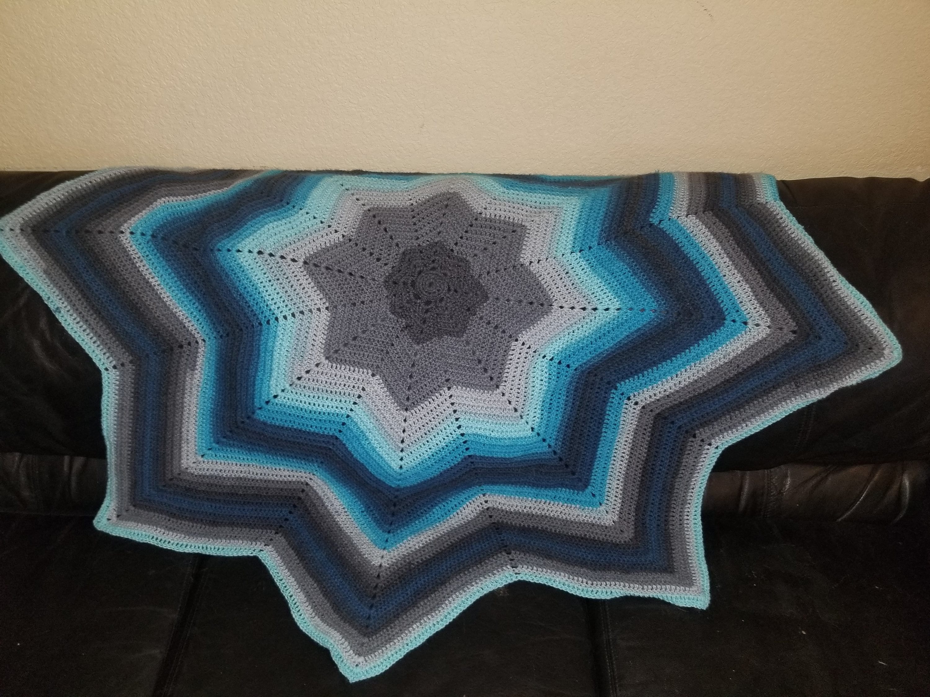Crochet Baby Blanket Star Blanket Star Throw Star Baby Etsy