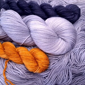 Moon Phase, sock set, Sock yarn, hand dyed sock yarn, merino yarn, superwash sock yarn, speckle sock yarn,  wool nylon sock yarn, fingering