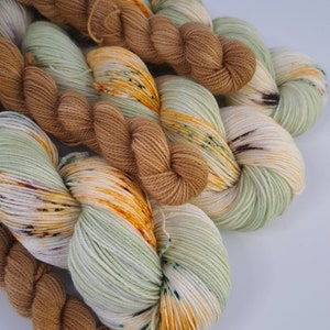 Dandelion Wish, Sock Set, sock yarn, hand dyed yarn, mini skein,  hand dyed sock yarn, sock yarn hand dyed, indie dyed sock yarn