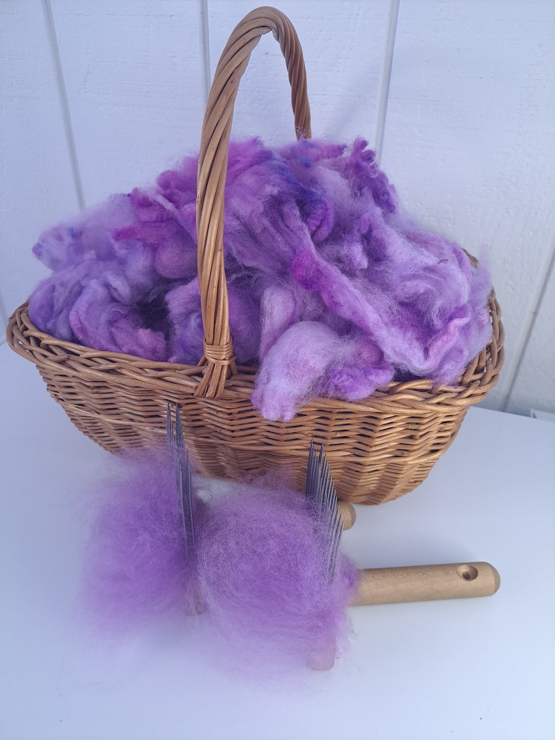 Wool Fleece Wool Felt Dyed Wool Handspun Yarn Romney Wool Etsy