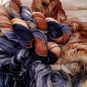 Home Of The Brave, Sock yarn, hand dyed sock yarn, merino yarn, superwash sock yarn, speckle sock yarn, wool nylon sock yarn, fingering yarn