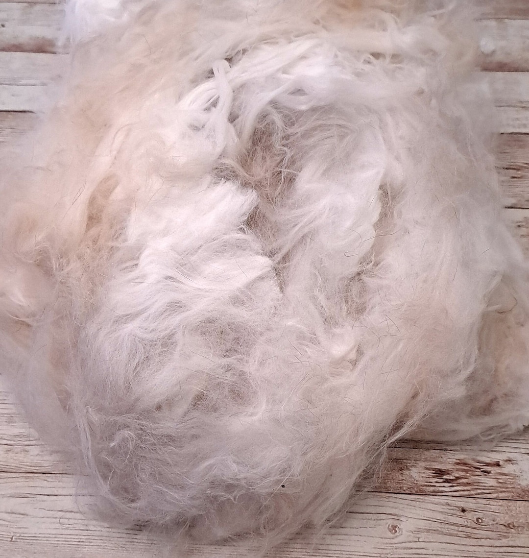 English Angora Fiber, Raw Angora Fiber, Angora Rabbit Fiber, Raw Fiber ...