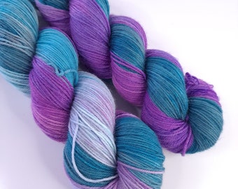 Ursula, hand dyed yarn, yarn for knitting,   hand dyed sock yarn, sock yarn hand dyed, indie dyed sock yarn, wool yarn