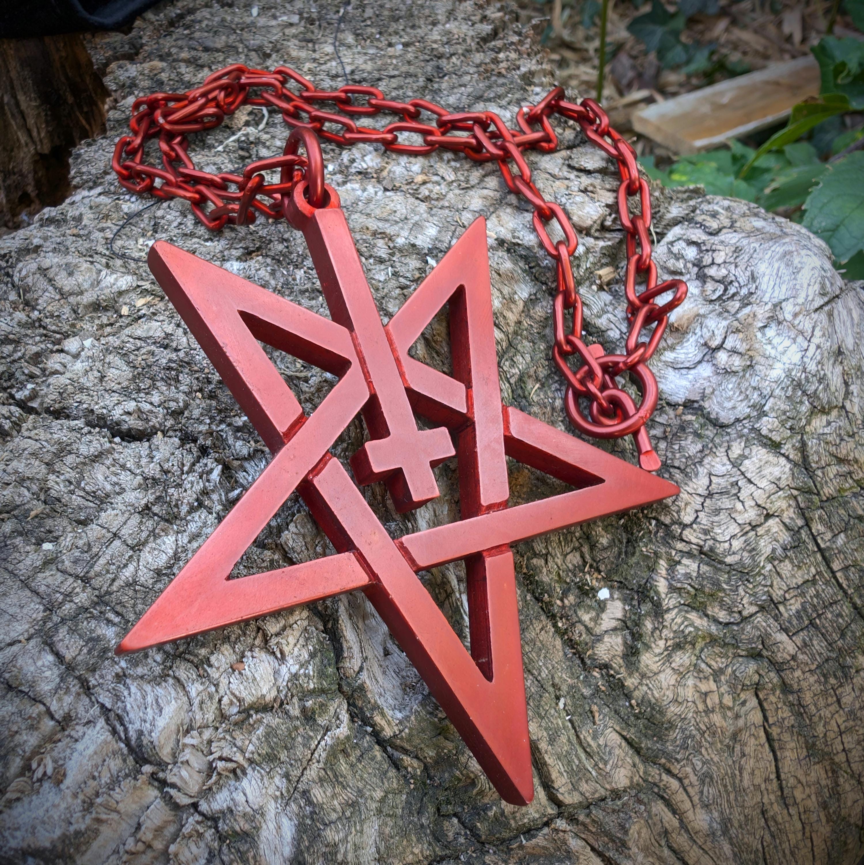 Upside Down Cross Necklace Large - Etsy