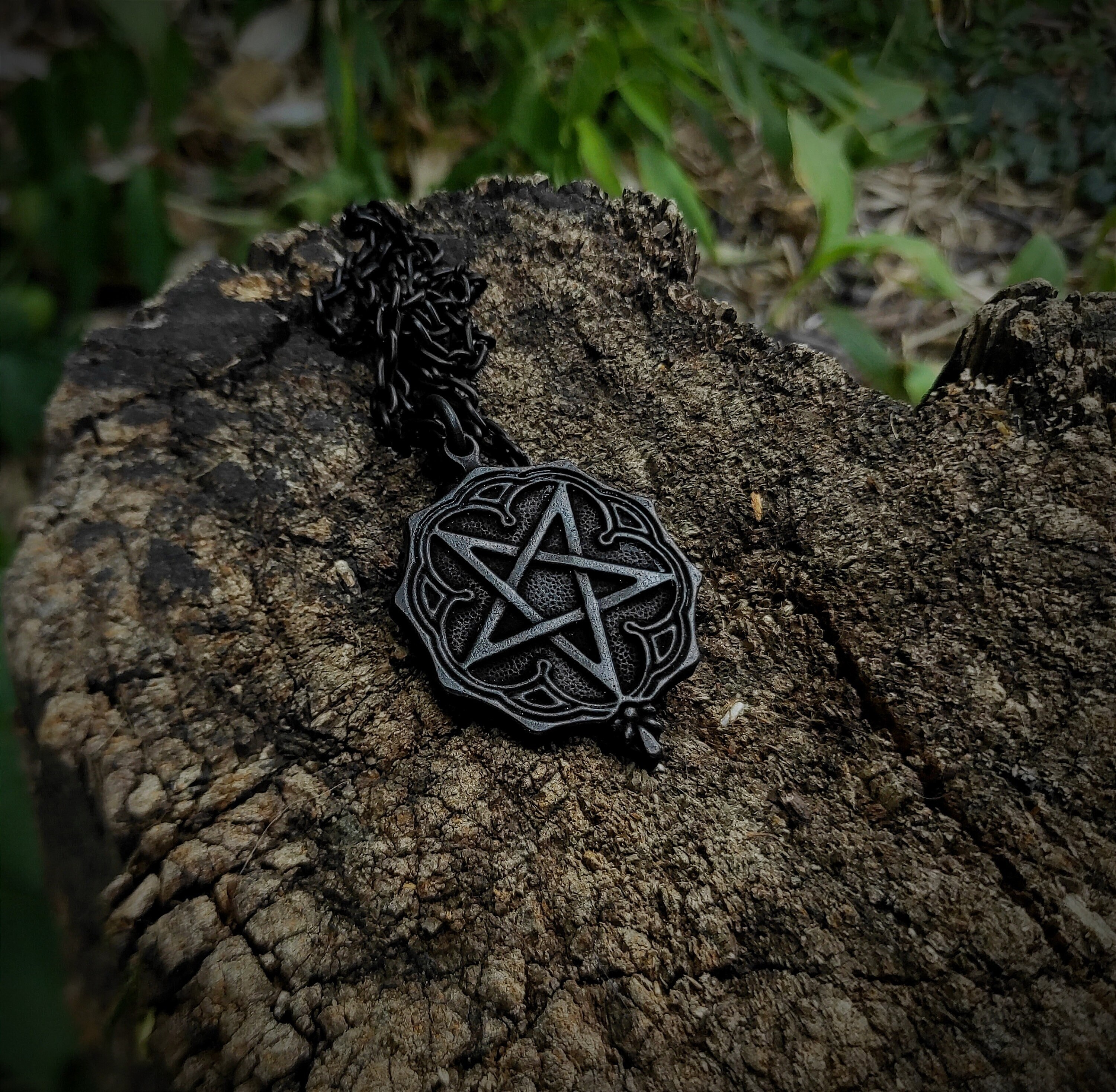 Heart Pentagram Necklace - Etsy