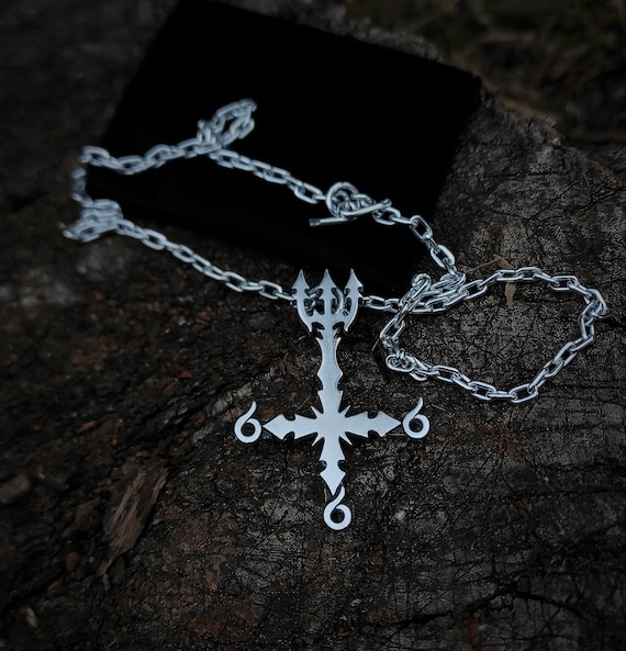 Triple Inverted Cross Necklace