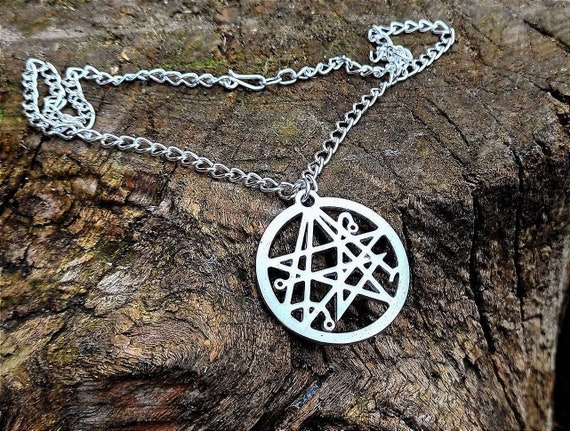 [SKOOT] Orphan Relic neckless /追跡付 Small Silver Necronomicon Gate Sigil Necklace , Gate of Yog