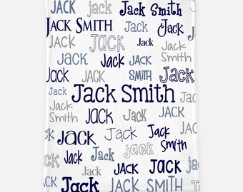 Personalized Boy Blanket - Monogram Boy Blanket - Personalized Baby Blanket - Monogram Baby Boy Blanket - Name Blanket - Arrow Blanket