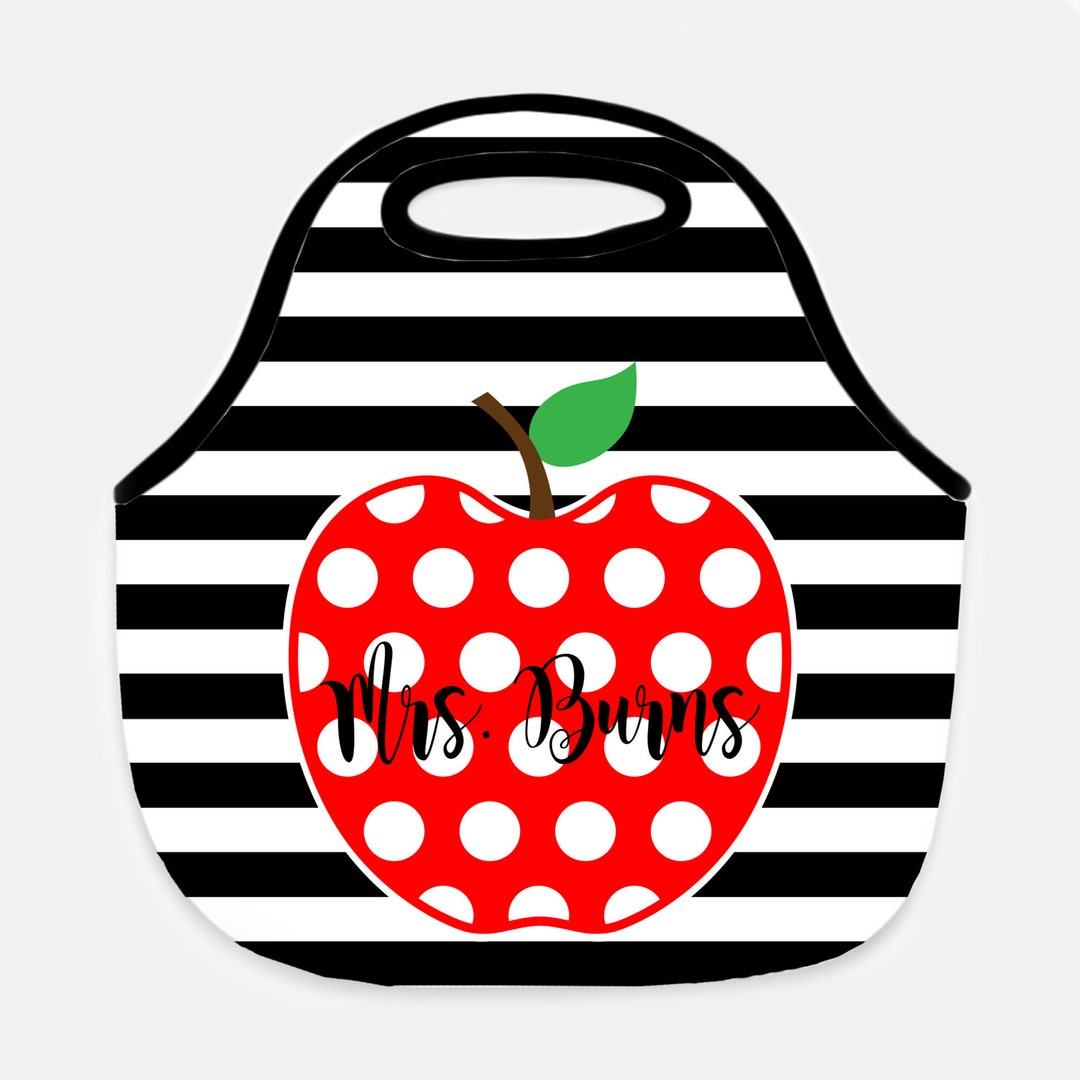 Teacher Lunch Bag Teacher Gift Personalized Lunch Bag Tote Etsy