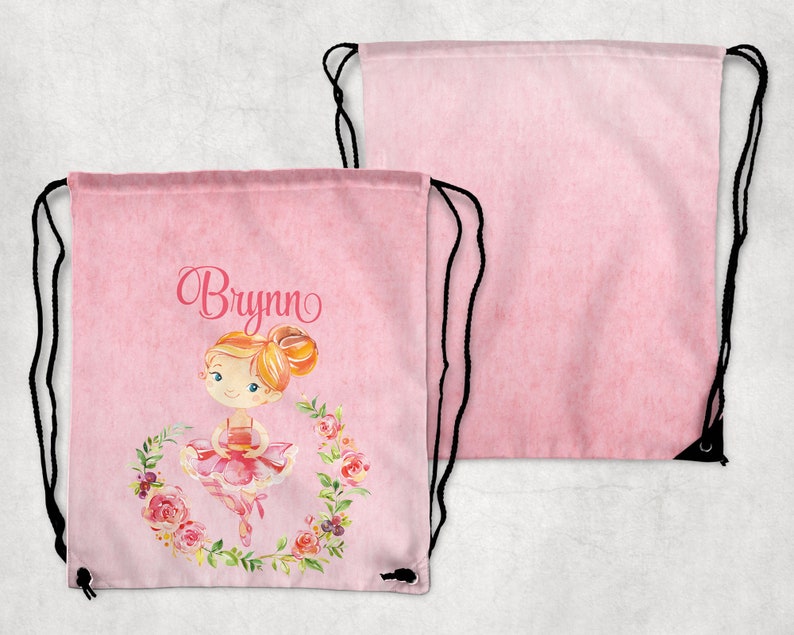 Monogram Dance Bag Personalized Dance Bag Monogram Ballet Bag Dance Ballerina Bag Backpack Drawstring Dance Bag Ballet Bag