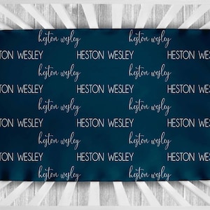Personalized Crib Sheet - Baby Crib Sheet - Gender Neutral Crib Sheet - Personalized Nursery Bedding - Monogram Crib Sheet - Crib Sheet