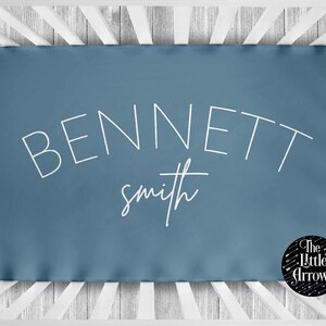 Personalized Crib Sheet - Baby Crib Sheet - Gender Neutral Crib Sheet - Personalized Nursery Bedding - Monogram Crib Sheet - Crib Sheet