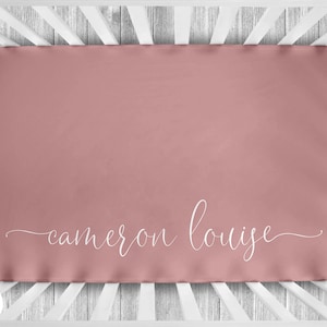 Personalized Crib Sheet - Baby Crib Sheet - Baby Girl Crib Sheet - Personalized Nursery Bedding - Monogram Crib Sheet - Crib Sheet