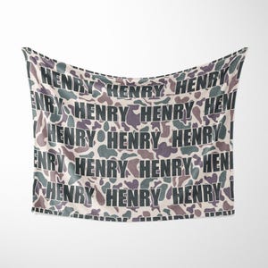 Cobertor de veado - Cobertor de bebê personalizado - Cobertor de caça - Cobertor de fraldas com monograma - Nome com monograma - Presente de chá de bebê - Berçário de caça