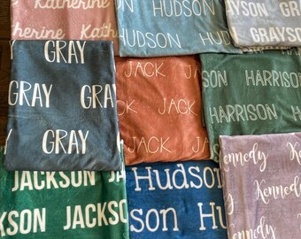Baby Blanket, Kid Blanket, Name Blanket Personalized, Toddler Name Blanket, Plush Blanket, Baby Shower Gift, Kid Gift