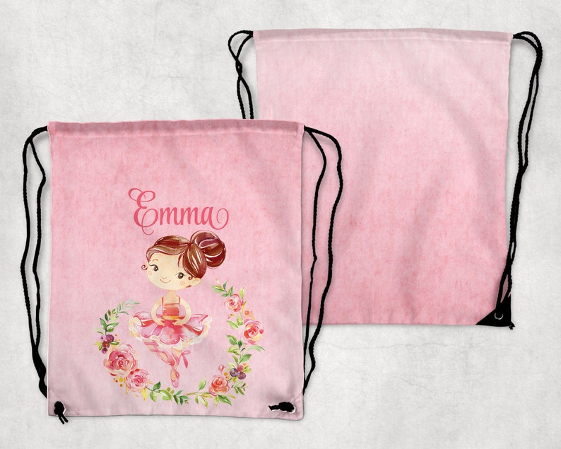 Monogram Dance Bag Personalized Dance Bag Monogram Ballet Bag Dance Ballerina Bag Backpack Drawstring Dance Bag Ballet Bag
