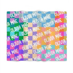 Baby Blanket, Kid Blanket, Name Blanket Personalized, Toddler Name Blanket, Plush Blanket, Baby Shower Gift, Kid Gift