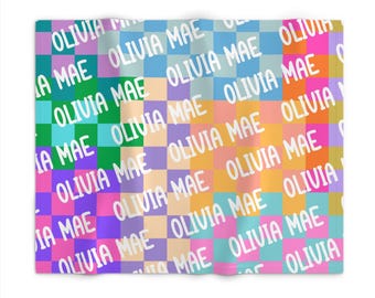 Baby Blanket, Kid Blanket, Name Blanket Personalized, Toddler Name Blanket, Plush Blanket, Baby Shower Gift, Kid Gift
