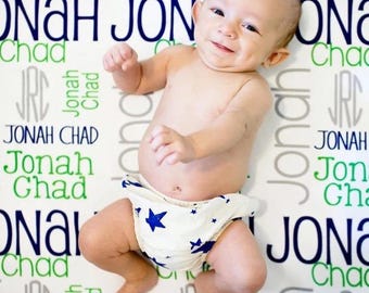 Personalized Boy Blanket - Monogram Boy Blanket - Personalized Baby Blanket - Monogram Baby Boy Blanket - Name Blanket - Arrow Blanket