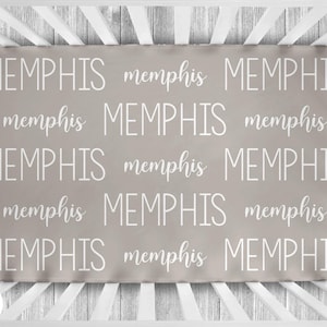 Personalized Crib Sheet - Baby Crib Sheet - Gender Neutral Crib Sheet - Personalized Nursery Bedding - Monogram Crib Sheet - Crib Sheet